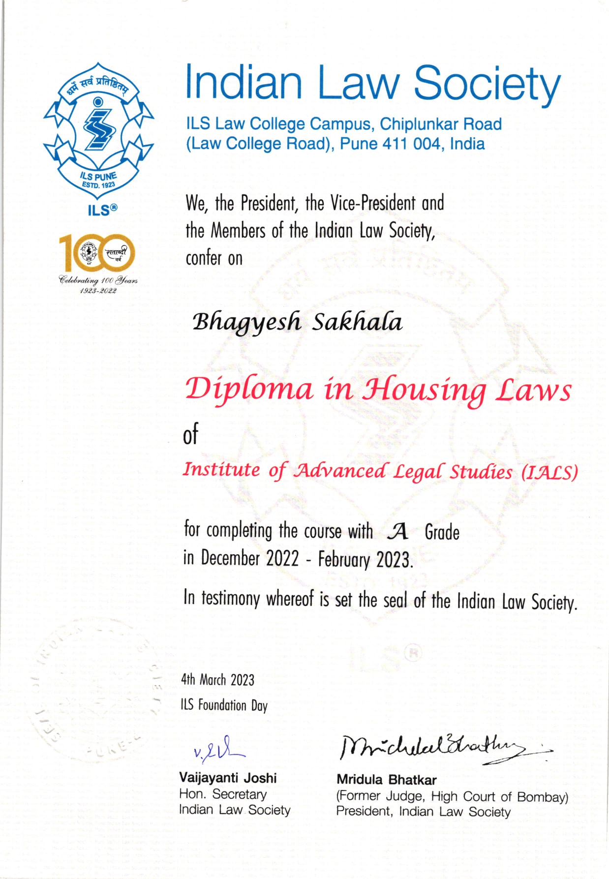 Diploma in Housing Laws